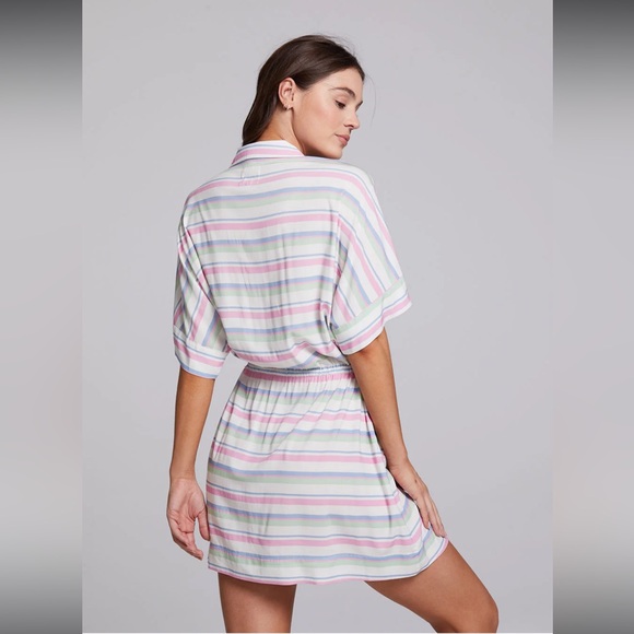 Chaser Carmela Positano Stripe Mini Dress - Picture 5 of 7